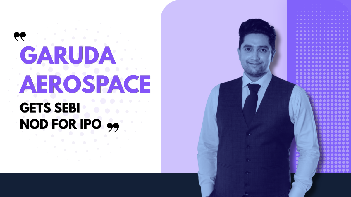 Garuda Aerospace Receives SEBI Nod for Proposed IPO, Moves Closer to Public Listing